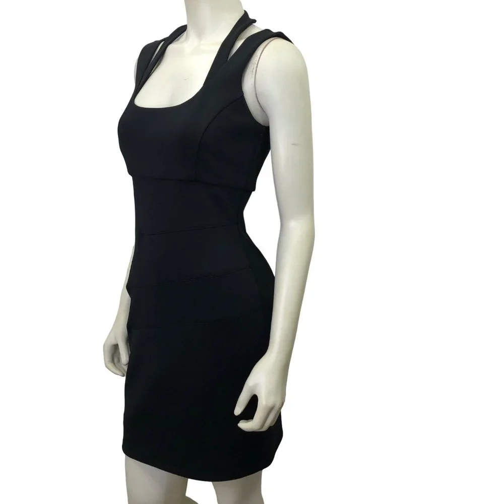 GUESS BLACK‎ SCUBA SHEATH MINI DRESS SIZE 6